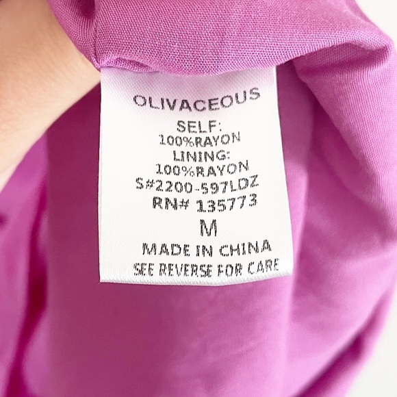 NWT Olivaceous Pink Gabelli One Sleeve Cut-Away Mini Dress M - Picture 11 of 14